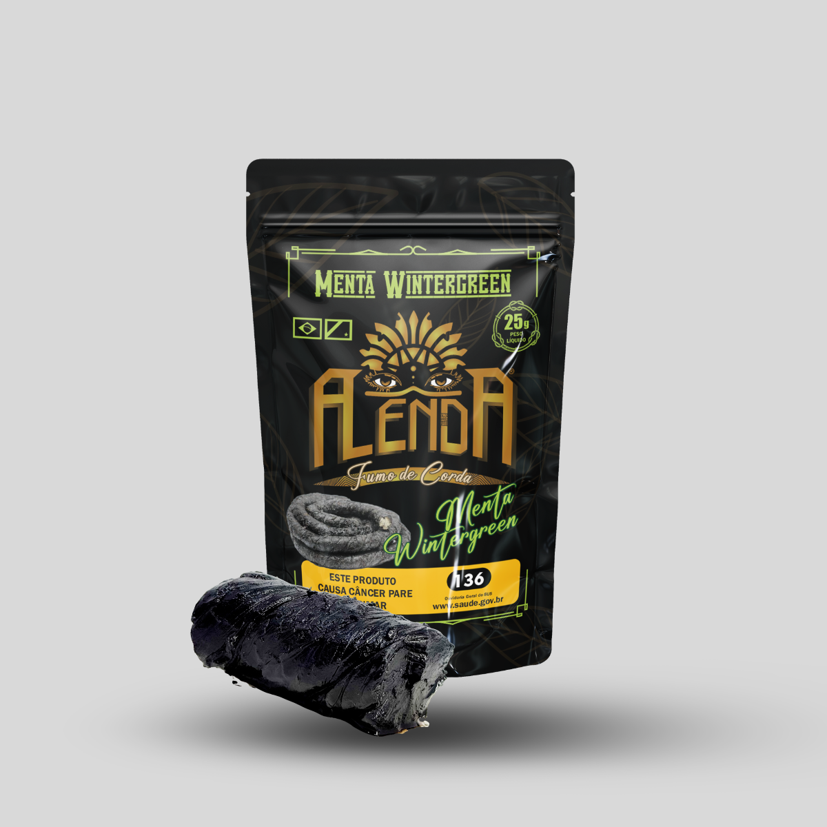 Fumo de Corda 25g - Sabor Menta Wintergreen