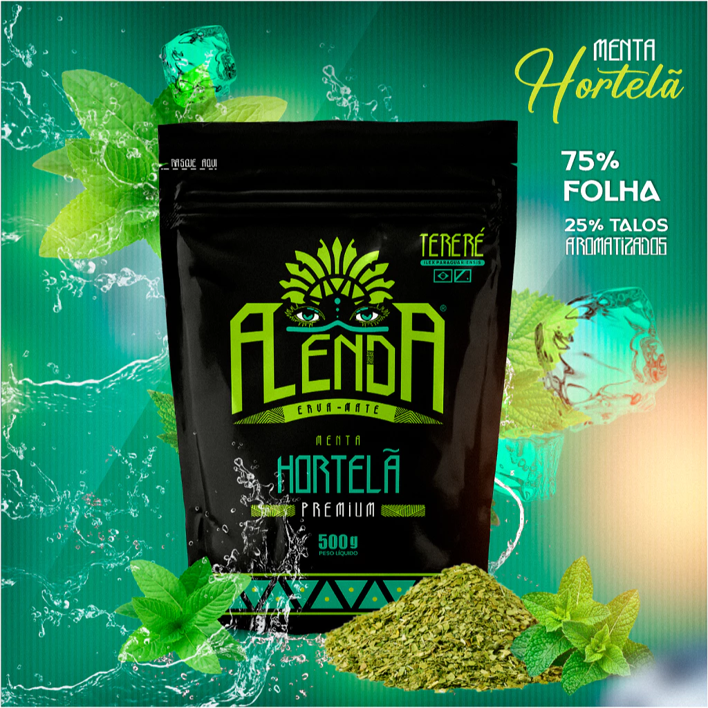 Erva Para Tereré Alenda - Hortelã 500g - Imagem 2