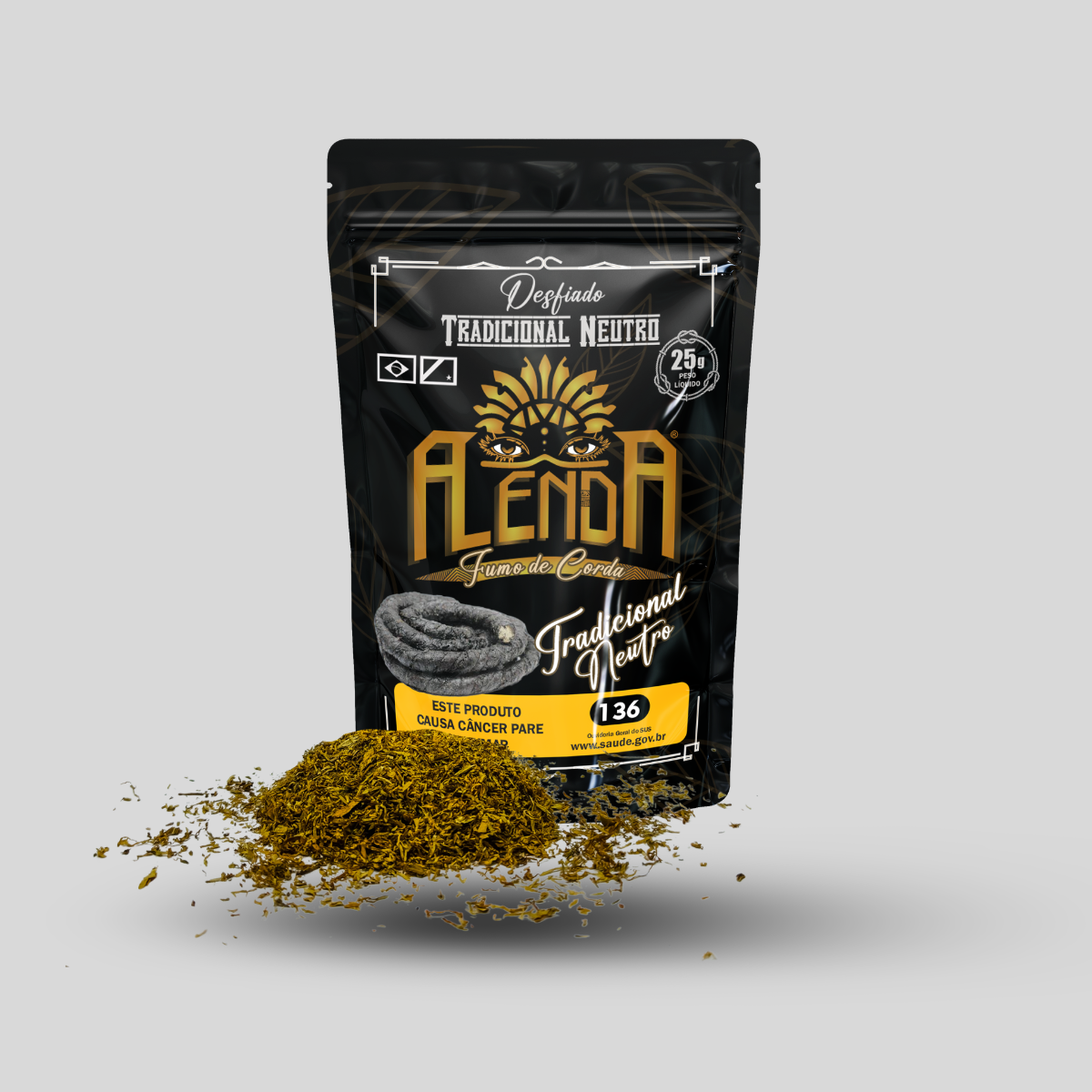 Fumo Desfiado para Cigarro (Vírginia) Unidade 25G