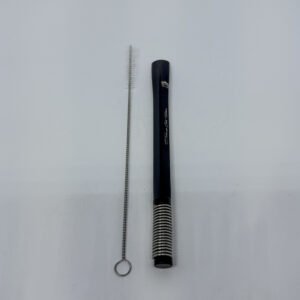 Bomba Inox Quadrada Preta de Mola desmontavel (acompanha escova de limpeza)