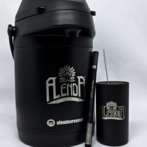 Kit Exclusivo Alenda Tereré, todo em Aço Inox Preto