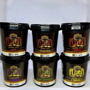 Kit 6 Potes de Fumo Alenda Long Cut 330g cada, 6 sabores (1 sabor de cada)