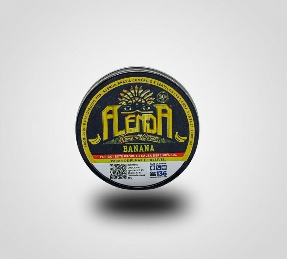 Fumo em Lata Long Cut 30g - Sabor Banana